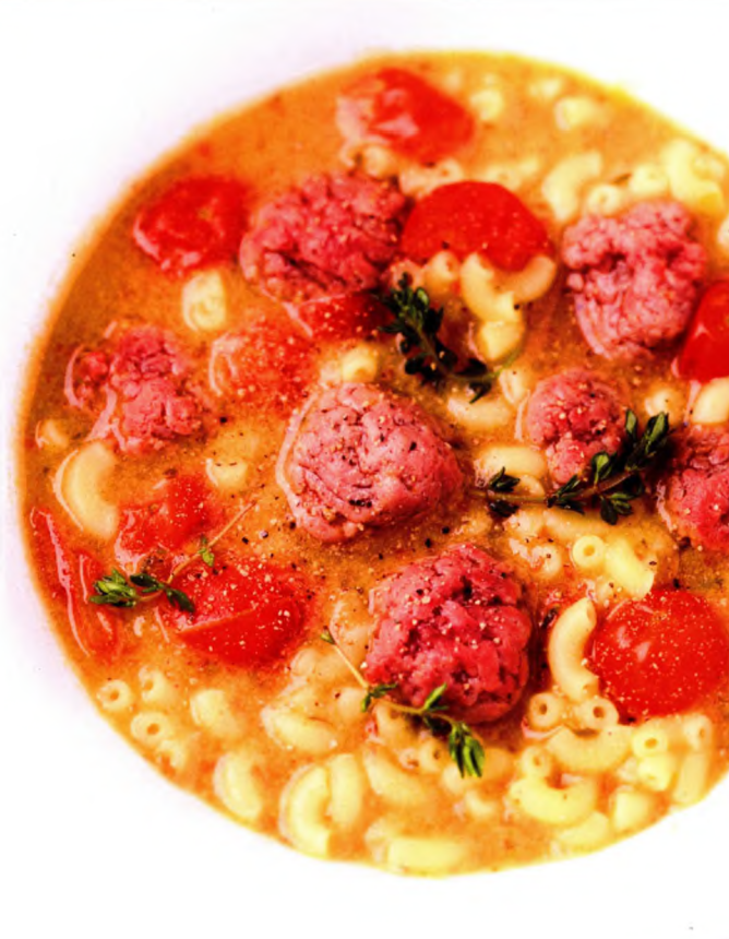 Bouillon repas / bœuf, moutarde