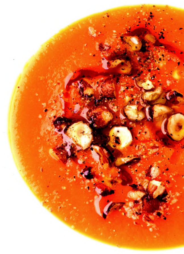 Crème de potiron à la noisette