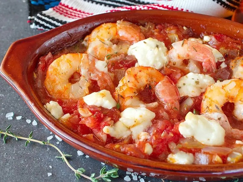 Crevettes à la grecque